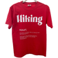 Hiking t-shirt front banner