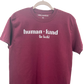 Human kind t-shirt in maroon color